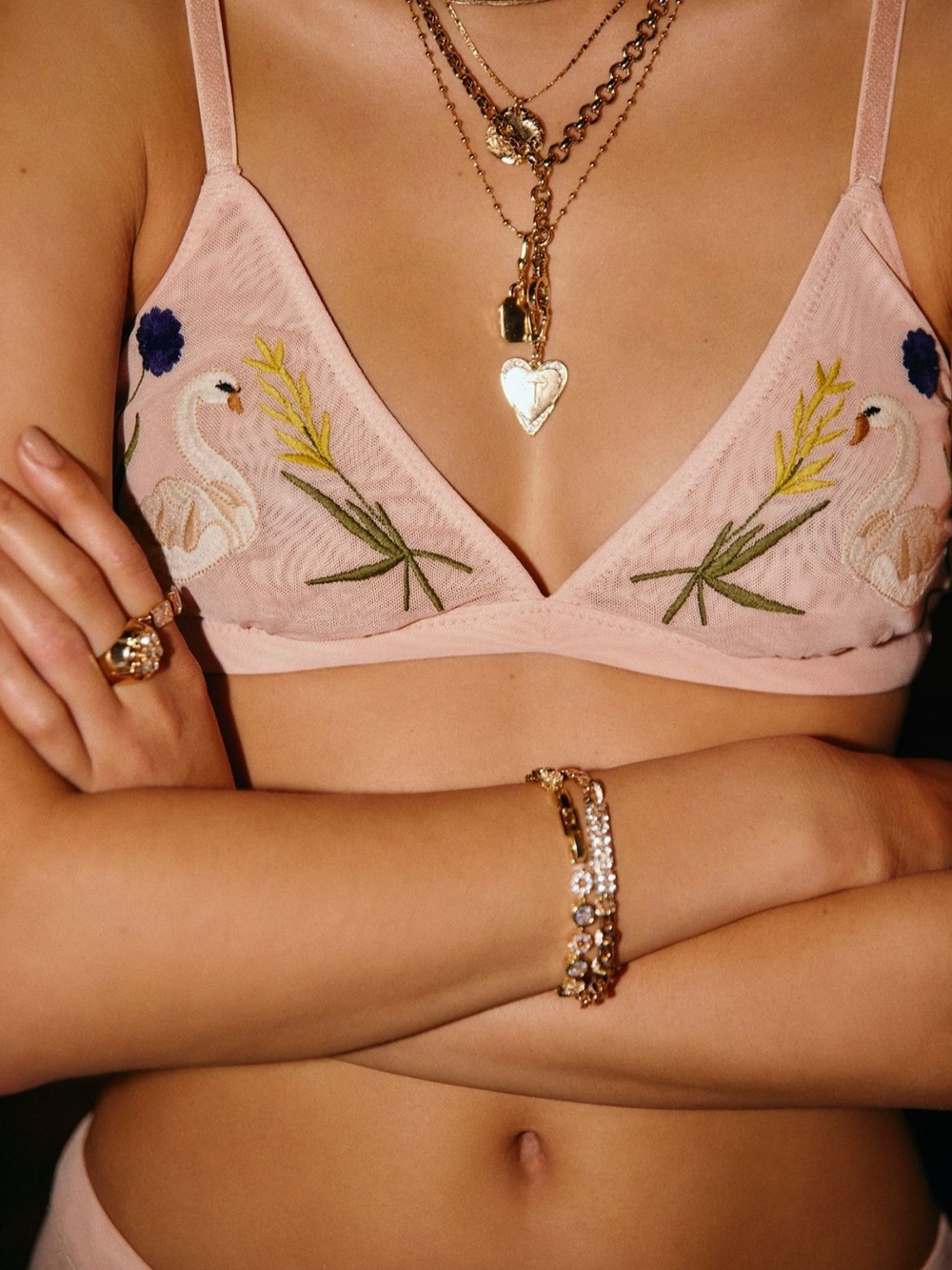 Anthropologie Swan Bralette New 🦢 Choose Size Lyrebird
